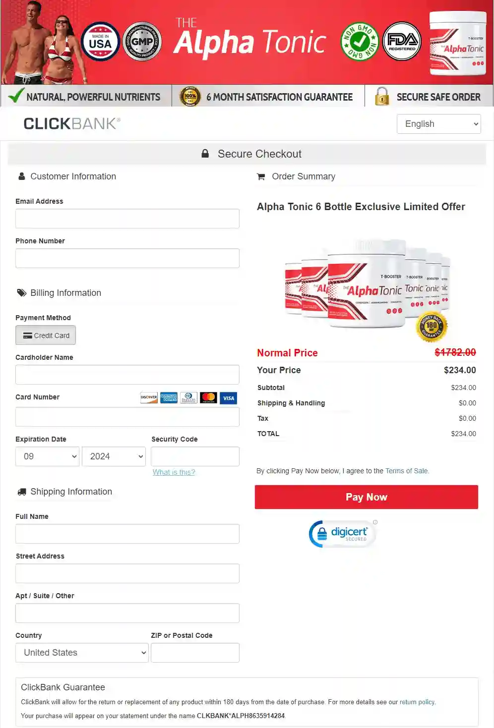 alpha tonic buy page